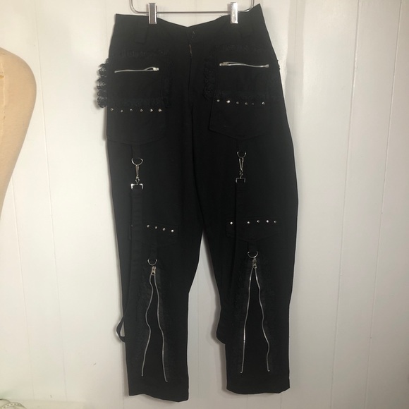 london rock Pants - Womens Black Punk Pants. London Rock. 32” waist